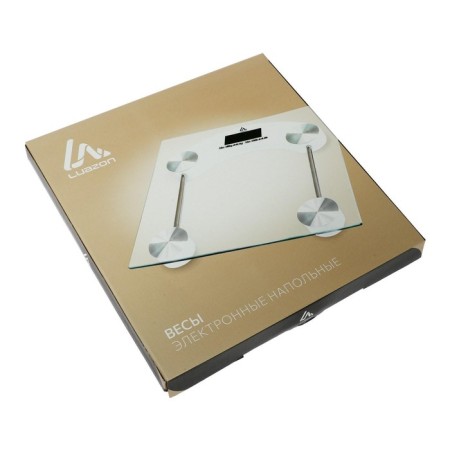 Floor Libra Luazon LVE-001, electronic, up to 180 kg, 1xCR2032, glass, white-5