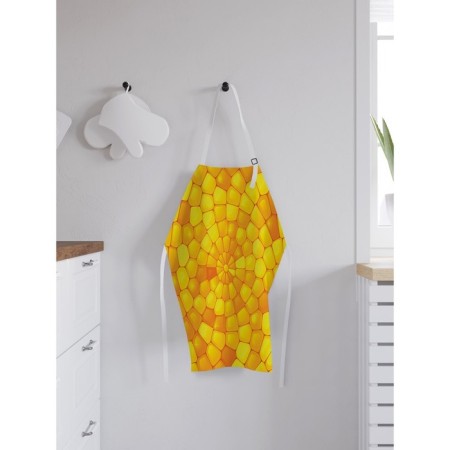 Apron of a kitchen with a photo print "Corn mosaic", adjustable, size OS-1