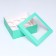 Packaging for 9 cupcakes with a window, green, 25 x 25 x 10 cm