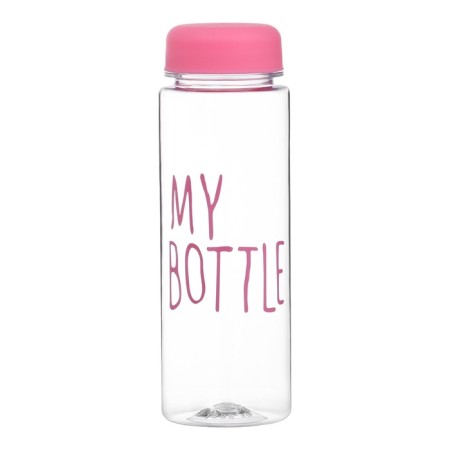 Water bottle, 500 ml, My Bottle, 19 x 6 cm, bag included, mix-6