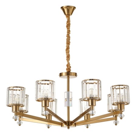 Lamp with a universal mount 8x60W E27, size 84x84x37/90 cm