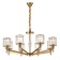 Lamp with a universal mount 8x60W E27, size 84x84x37/90 cm