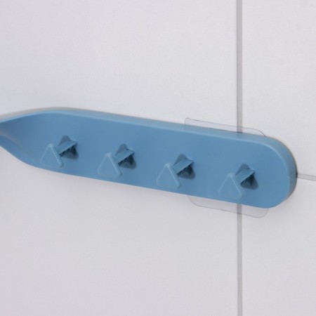 Bathroom holder on Velcro “Solution”, 41 × 7 × 4.5 cm, color mix-1