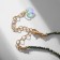 Koker Shar # 2 faceted "spinel", green color, 35.7cm with an extension cord 7cm