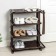Shelf for shoes with a spoon, 4 tiers, 50 × 32.5 × 72 cm, brown color