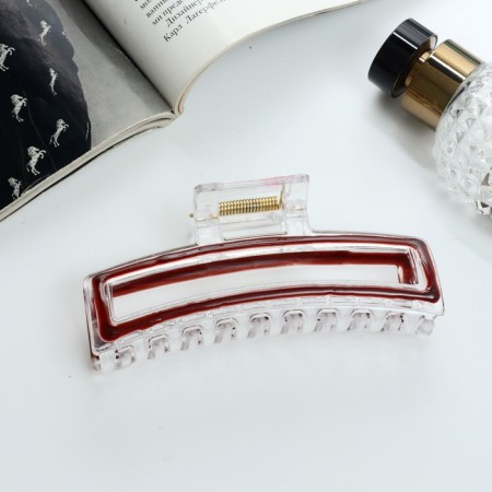 Hair crab "Lila" straight arc, 11.5 cm, mix