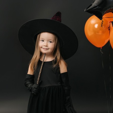 Carnival set "Mighty Witch": hat, gloves, wand-5