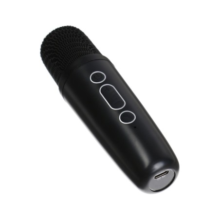 Portable karaoke system Music Box, 10 W, FM, USB, BT, 1200 mAh, black-8
