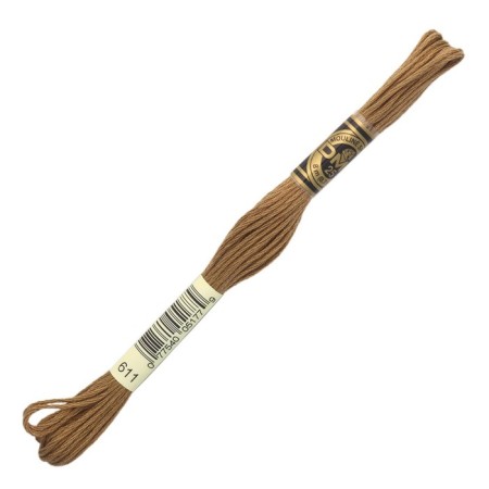 The threads of the DMC 117 (611), 12 pcs. packaged