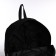 School textile backpack "Cat in a suit", 38x14x27 cm, black color