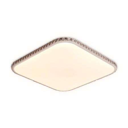 LED ceiling LED with a remote control and additional backlight Ambrella Light, Crystal, FF75, 1xLED, 48 W, 3360LUM, 3000-6400K, white color-1
