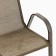 Set of garden furniture: table + 2 stools, brown, textile