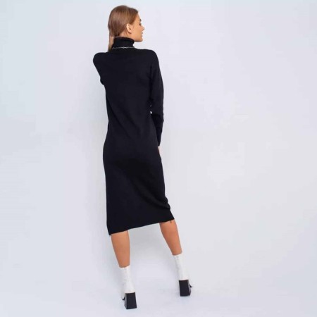Women's dress, black color, size 48-50 (One size)-2