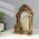 Photo frame Polystone 10x15 cm "Indian elephant" aged gold 21.5x15.8x5 cm