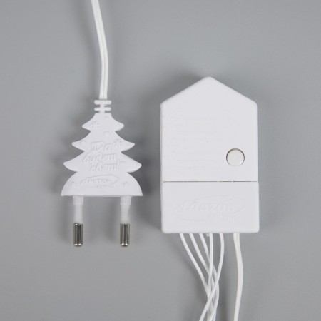 Garland "thread" 20 m, IP20, white thread, 200 LED, glow of multi, 8 modes, 220 V-3
