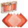 Set of towels "season", size 30x30 cm, 5 pcs, color orange