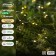 Garland "thread" 10 m Rosa, IP44, silver thread, 100 LED, warm white glow, 2 modes, solar battery