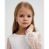 Dress for girls KAFTAN, size 34 (122-128 cm), white