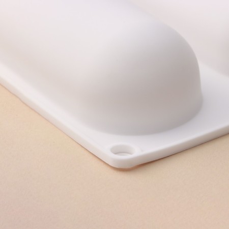 Form for mousse desserts and baking konfinetta "eclair", 30 × 17 × 3 cm, 5 cells (14.5 × 4.5 cm), white color-3