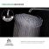 Shower watering can Iddis spahome spa26cpi64, upper, round, d = 260 mm, ABS plastic, chrome