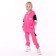 Suit for a girl (sweatshirt/pants), pink color, height 104-110cm