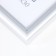 Photo frame Plastic "Gamma" 21x30 cm, matte silver