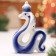 Souvenir "Snake with the Crown", Gzhel