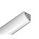 Profile aluminum angular round Ambrella Illumination Alum Profile, GP2100al, 2000x15.7x15.7 mm, silver color, matte disper