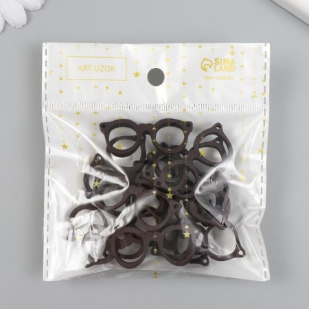 Decor for creativity tree "Glasses" set 15 pcs 1.7x4 cm-3