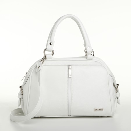 Women's bag with lightning, white color