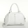 Women's bag with lightning, white color