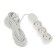 Extension cord Luazon Lighting Eco, 3 sockets, 8 m, 10 A, 2200 W, PVS 3x0.75 mm2, with salary, white
