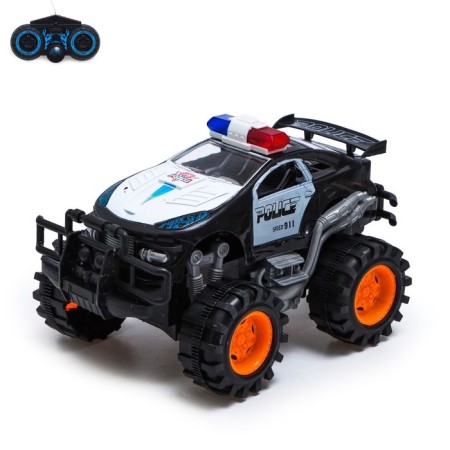 Radio -controlled "Road Patrol" machine works on batteries, black color