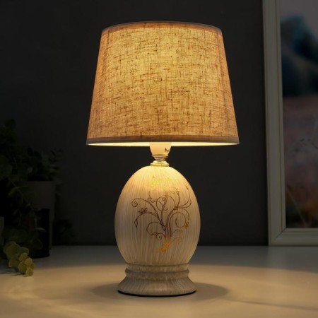 Table lamp 16403/1 E14 40W Beige 17x17x29 cm Risalux-2