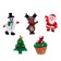 Set for experiments "New Year's garland: Christmas tree and Santa Claus"