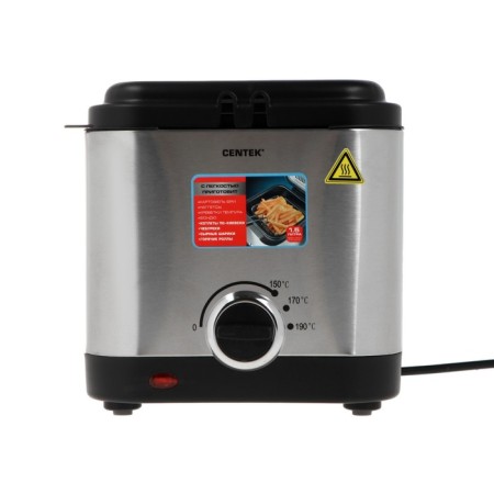 Fritable Center CT-1430, 900 W, 1.5 l, anti-stick bowl, silver-2