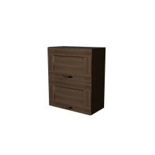 Cabinet hinged kira 600x300x720 with 2 lifting doors of wenge/quado shimo dark