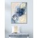 Reproduction of the picture "Blue-golden abstraction", 58x78, frame (20-006)