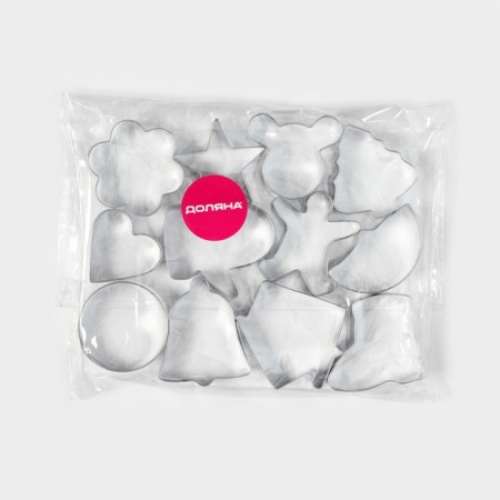 A set of forms for cutting the cookies "New Year's fairy tale", 12 pcs-3