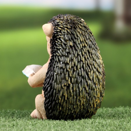 Garden figure "Hedgehog reads the book" 10x9x14cm ////-2