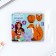 Key keychain wooden designer "Fox", 5.1 x 5.9 cm