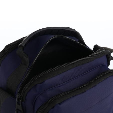 Male bag, 17*10*21 cm, 2 lightning department, 3 n/pocket, blue-4