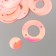 Sequins "circle in the ring" light pink set 30 g d = 2 cm