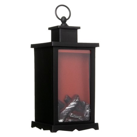 Nightlight "fireplace" LED black 13x13x30 cm Risalux-5