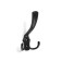 Hook furniture tundra TKT004, three -rod, black