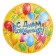 A set of paper dishes is a disposable "balloons", 10 glasses, 10 plates