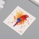 Tattoo on the body color "watercolor. Parrot Ara" 6x6 cm