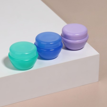 Storage jars, packing 3 pcs, 5 ml, color mix-2