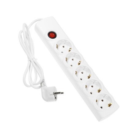 Luazon Lighting network filter, 5 outlets, 1.5 m, 3500 W, 3x1 mm2, 16 A, 220 V, with a fuse, white-3