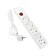 Luazon Lighting network filter, 5 outlets, 1.5 m, 3500 W, 3x1 mm2, 16 A, 220 V, with a fuse, white